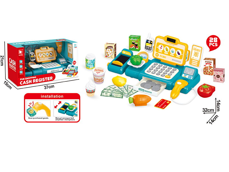 Intelligent Recognition Cash Register Set 28PCS(Updated Version)