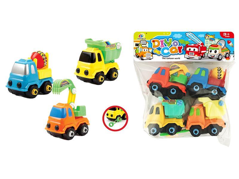 DIY Assembly Engineering Trucks 4PCS