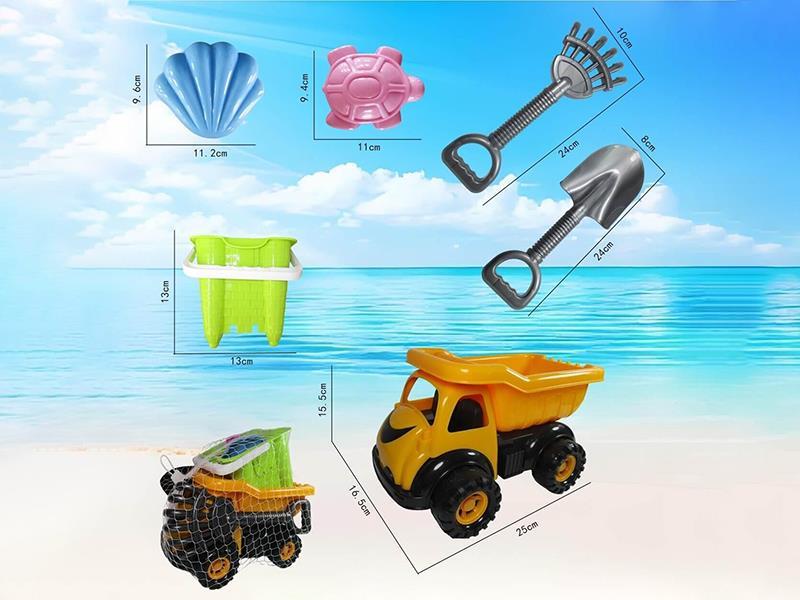 Beach Toys Engineering Truck Set 6pcs