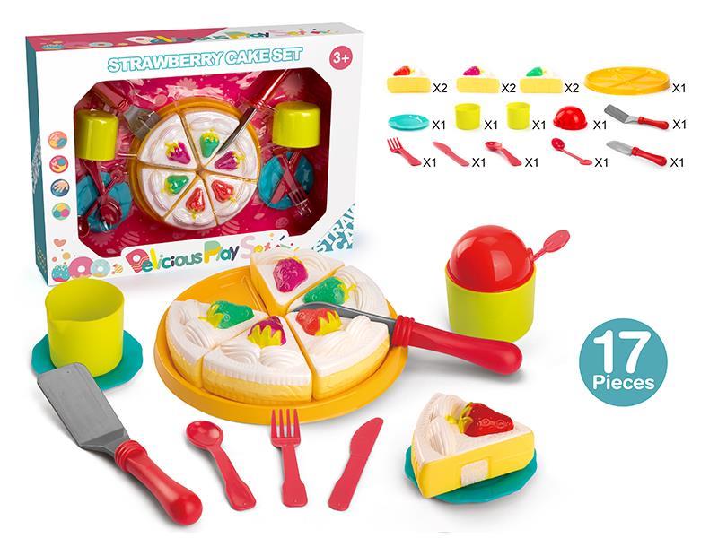 Strawberry
 Cake 17pcs