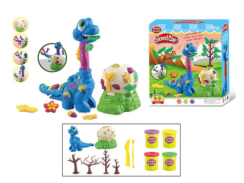 Tall Dinosaur Colored Mud