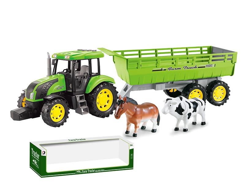 Friction Farm Tractor With Light And Music