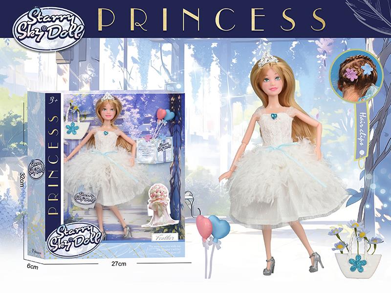 11.5 Inch 11-Joints Feather Princess Doll
