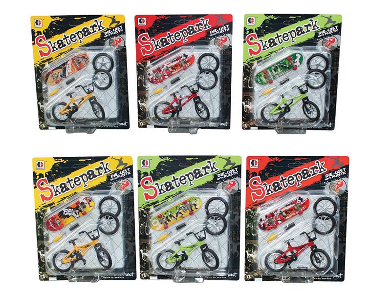 Alloy Finger Bicycle + Skateboard