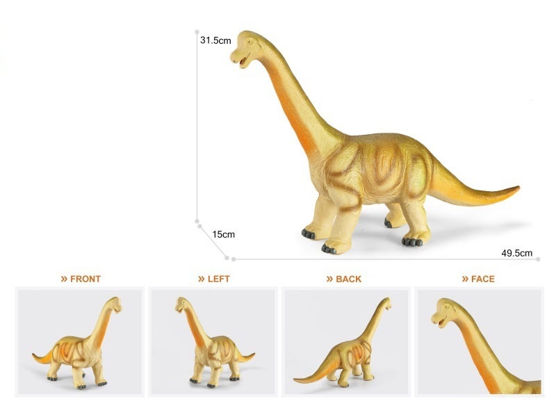 19.5-Inch Painted Thick-Fleshed, Cotton-Rich, Soft And Rubber-Coated Long-Necked Dragon