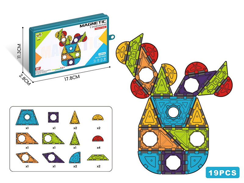 Geometric Magnetic Building Blocks 19pcs