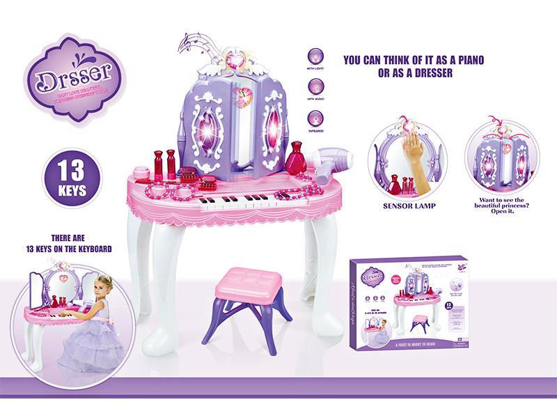 Dressing Table Music Keyboard With Light Music
