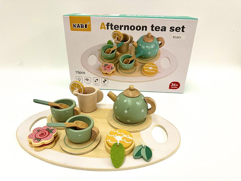 Wooden Afternoon Tea Set