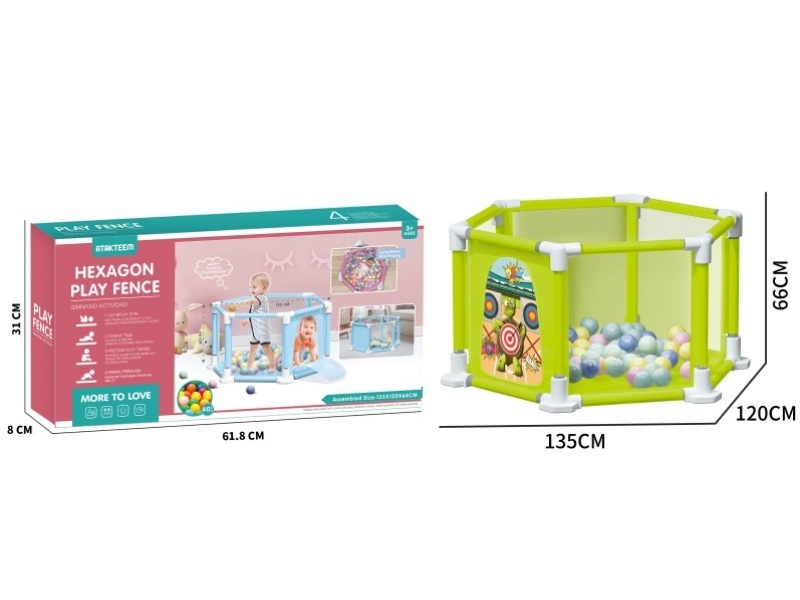 Cartoon Turtle Hexagonal Fence Toy