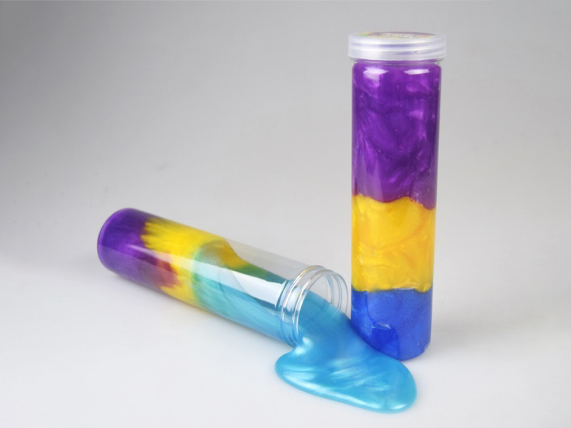 Crystal Mud Slime High Cylindrical Bottle Three-Color Mud