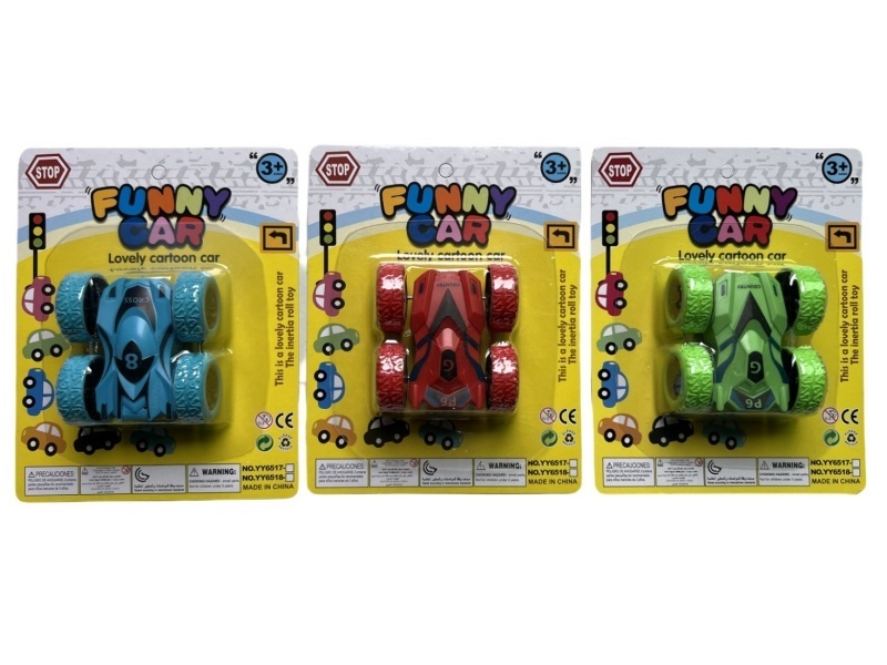 Cartoon Racing Car Double-Sided Inertial Dump Truck