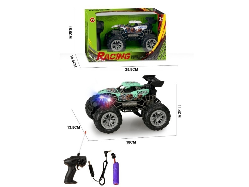 1:22 Four-Way Light Skeleton Remote Control Car