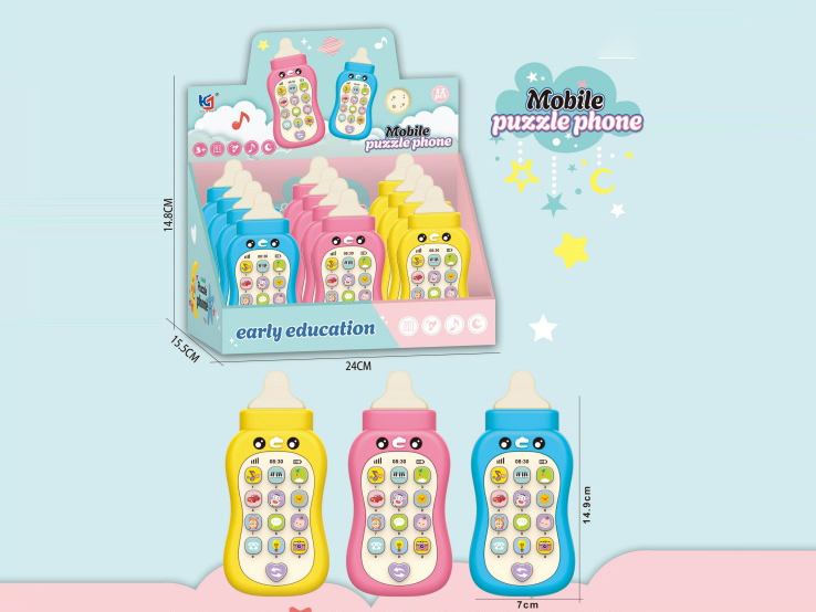 Baby Bottle Intelligence Early Education Music Mobile Phone