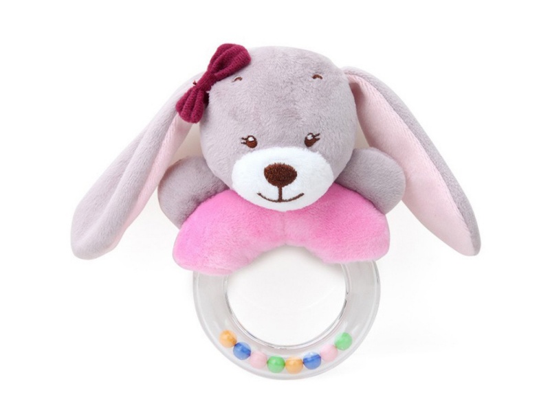 Baby Comfort Puppy Plush Hand-Cranked Ring