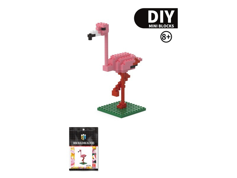 Flamingo Bird Building Blocks 118 PCS