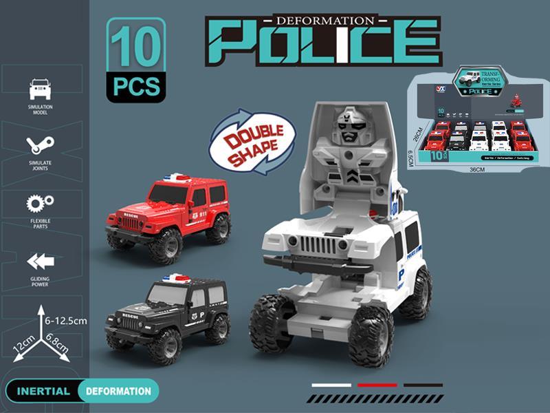 Friction Combat Police Transformation Vehicle