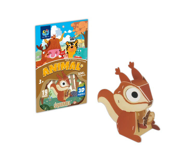 Dimensional Puzzle Squirrel