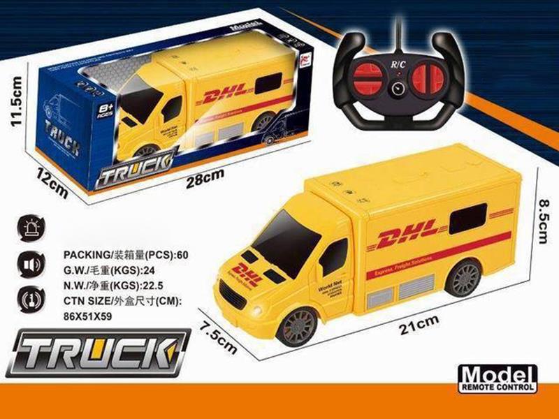 27Mhz 4-Channel Remote Control Express Car With Flashing Lights And Sound(Not Including Batteries)