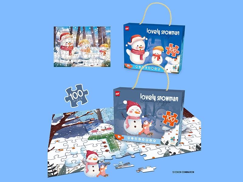 Lovely Snowman Puzzle 100pcs