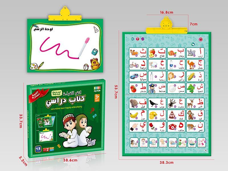 13 In 1  Arabic Audio  Wall Chart Point Reading Learning Machine