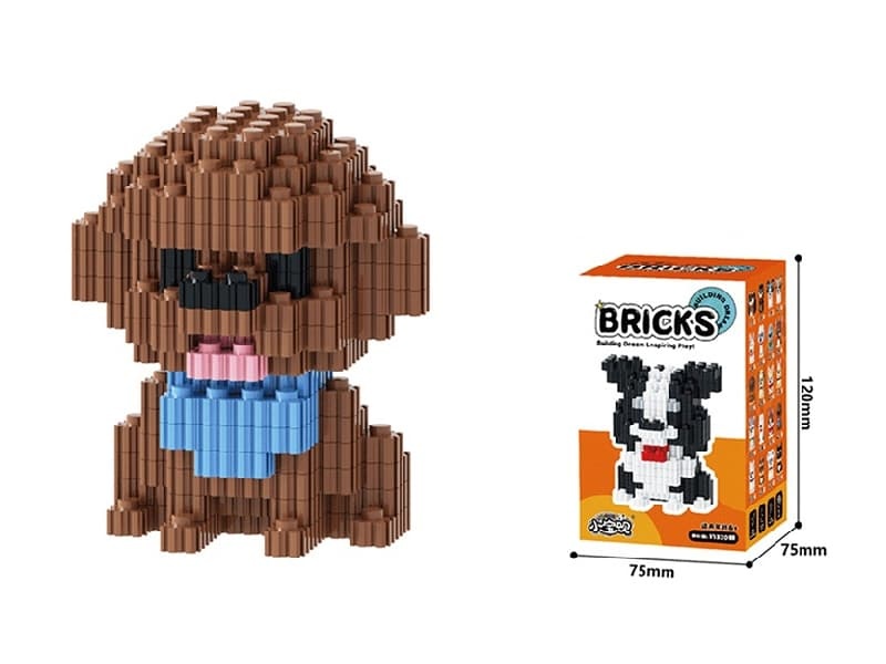 Brown Teddy Building Blocks 276Pcs