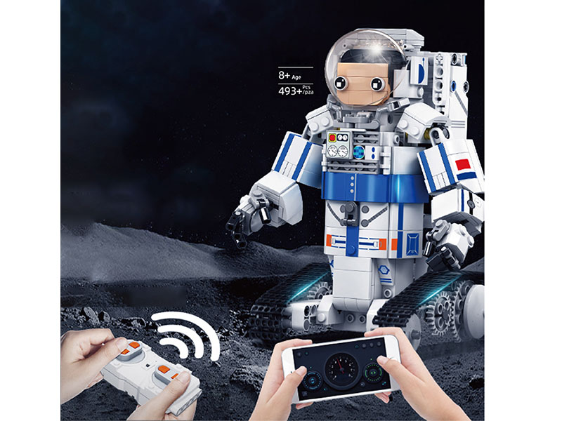 2.4G Remote Control Astronaut Boy Building Blocks(APP Version) 493pcs