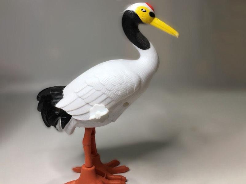 Wind Up Red Crowned Crane