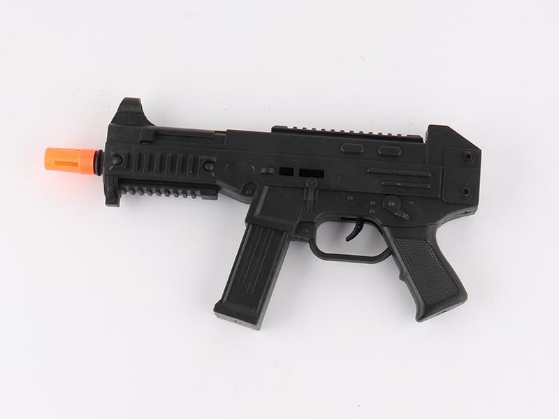 Black Solid Color Flint Gun