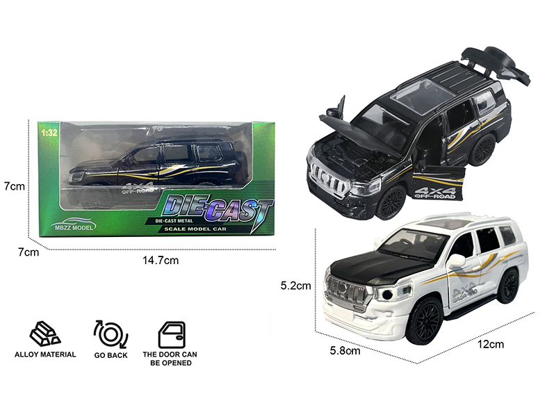 1:32 Toyota Alloy Pull Back Car