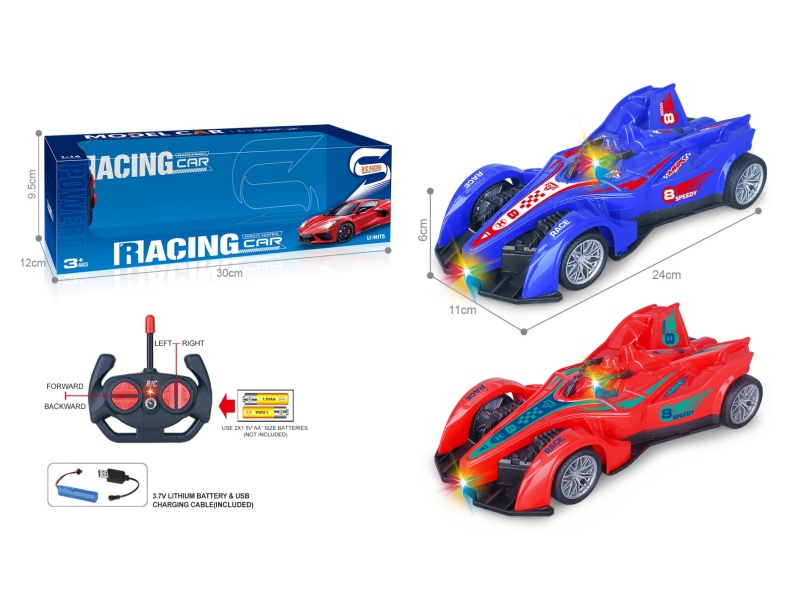 27Mhz 1:16 Four-Way Car With Headlight Spray Paint F1 Equation Remote Control Racing Car (Including Electricity)