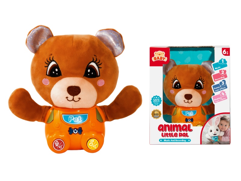Brown Bear Multifunctional Soothe Plush Toys