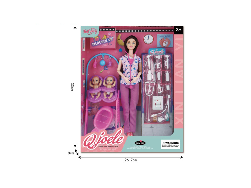 Joller 11.5-Inch Joint Doll Caregiver Set