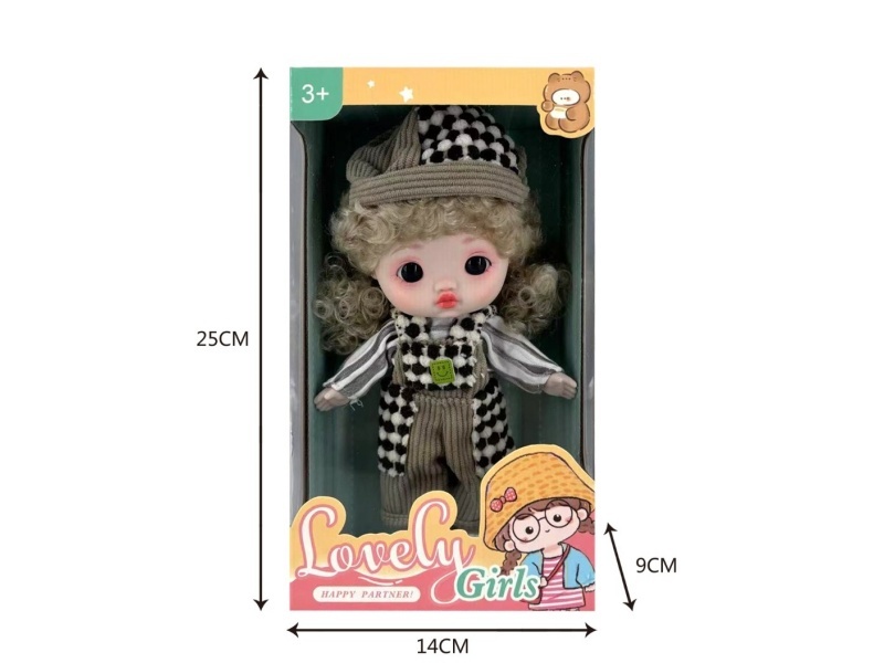 22Cm 3D Real Eye Fun Doll