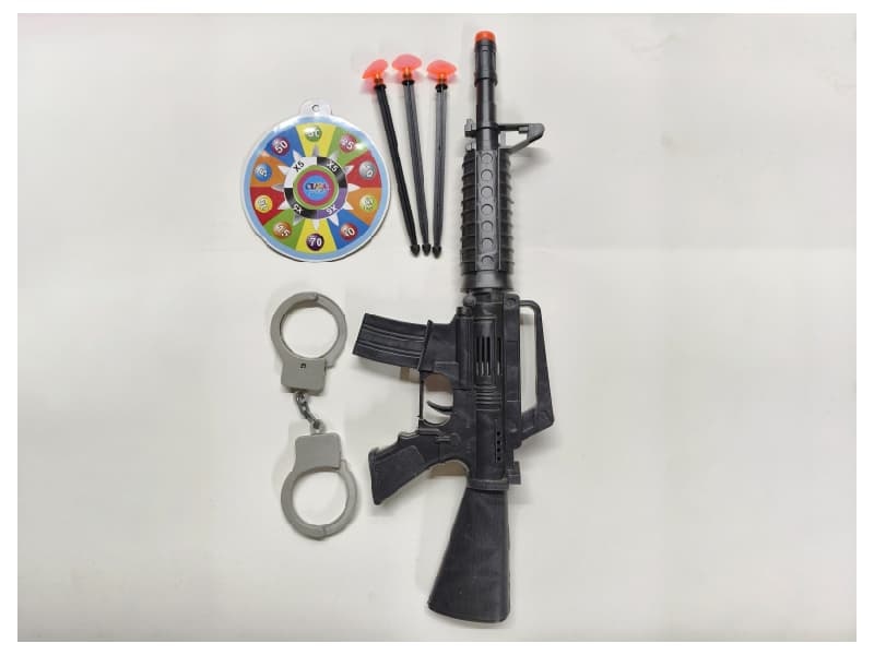 M16 Solid Color Needle Gun With Handcuff Target