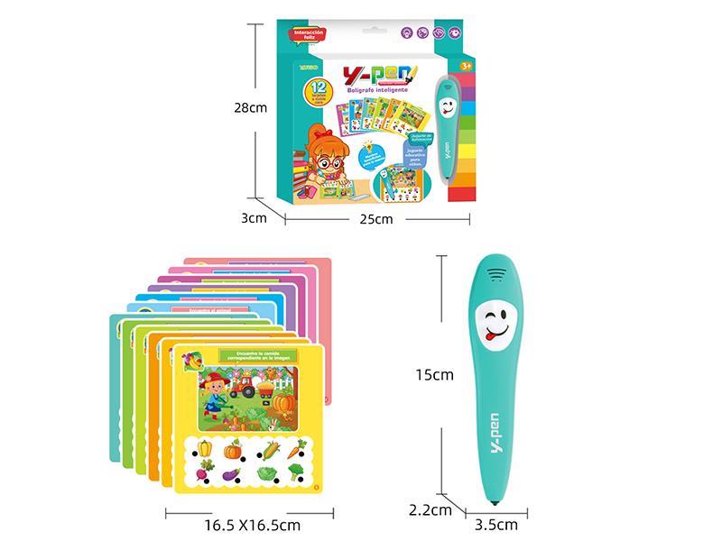 Spanish Early Learning Intelligent Logic Learning Pen (12 Cards)