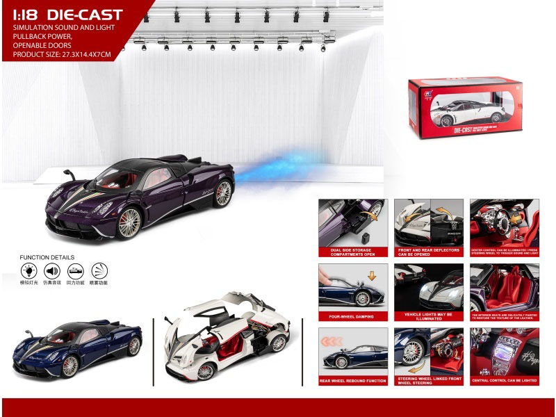 1:18 Pagani Spray (With A Spray Bottle And 3 Aa Batteries)