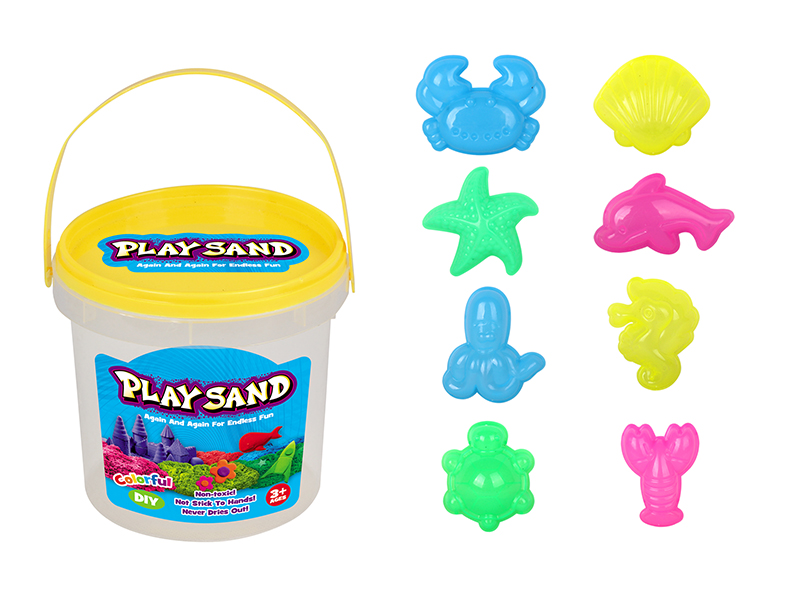 Space Soil Play Set(500G Sand + Sea Animal Accessories)