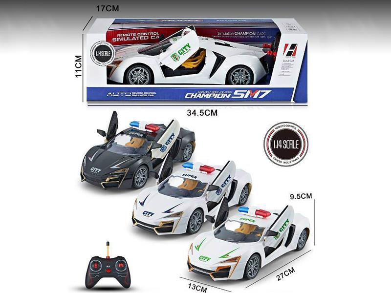 1:14 4CH Remote Control Lyken Police Car With Sound And Lights