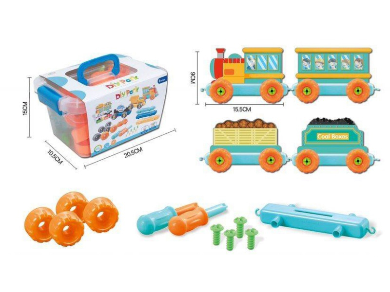Puzzle Disassembly Train (1 Box Of 4 Pieces)