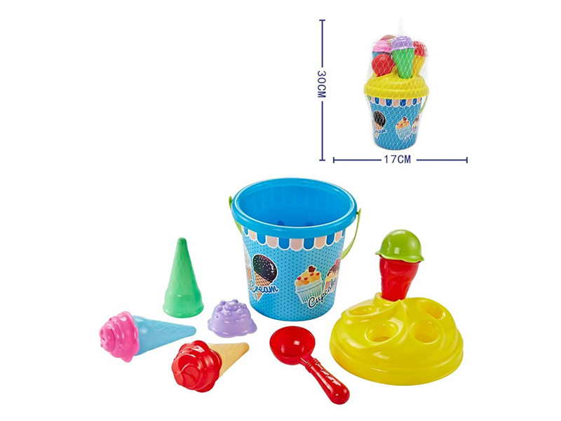 Ice Cream Beach Bucket Set 11Pcs