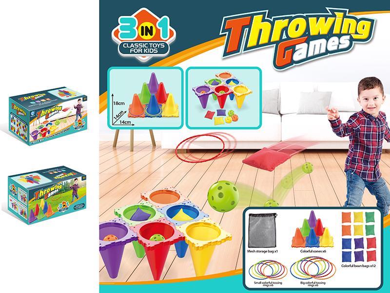 6 Color Cones Throwing Game