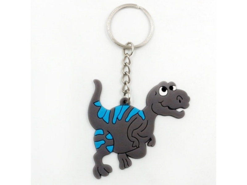 Keychain: Dinosaur Gray