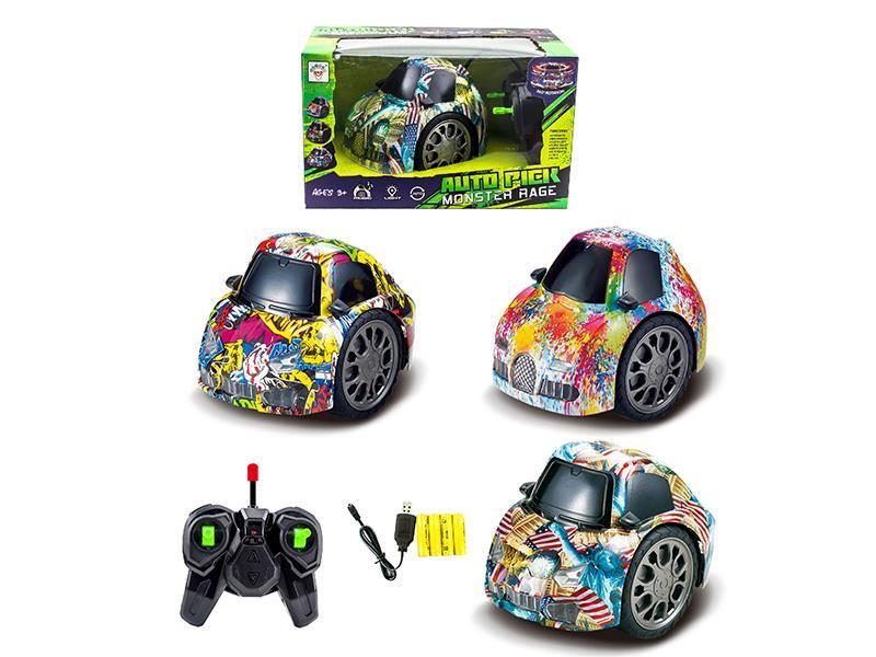 Q Edition Graffiti 2.4G 8CH R/C Car With Light And Music