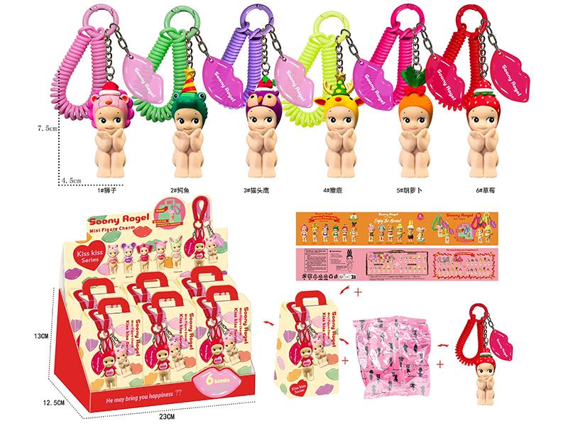 Sonny Angel Kiss Kiss Series Mini Figures Keychain 6pcs