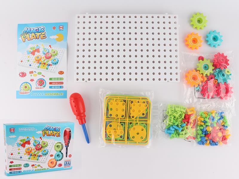 Assembly Puzzle Magic Plate 177pcs