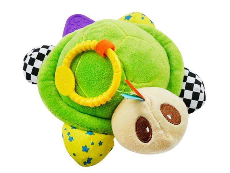 Baby Rattle Plush Tortoise  Teether