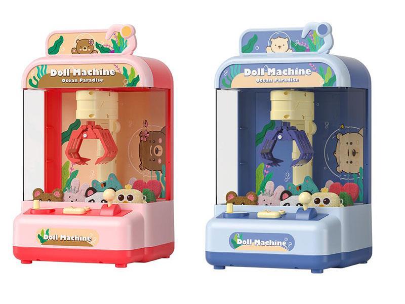 Mini Claw Machine (Deep Sea Blue/Coral Red) Doll Style
