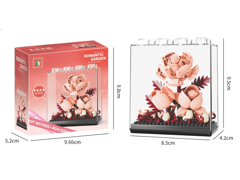 Building Blocks: 130 pcs Of Champagne Roses