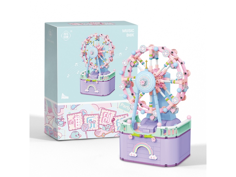 Ferris Wheel Music Box Building Blocks 710pcs