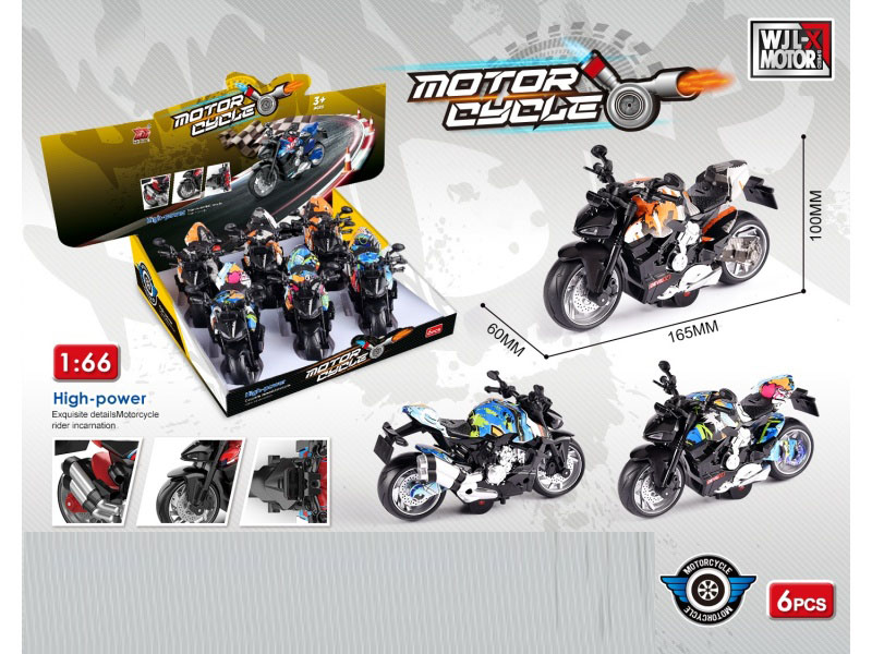 1:12 Recoil Motorcycle (6Pcs)